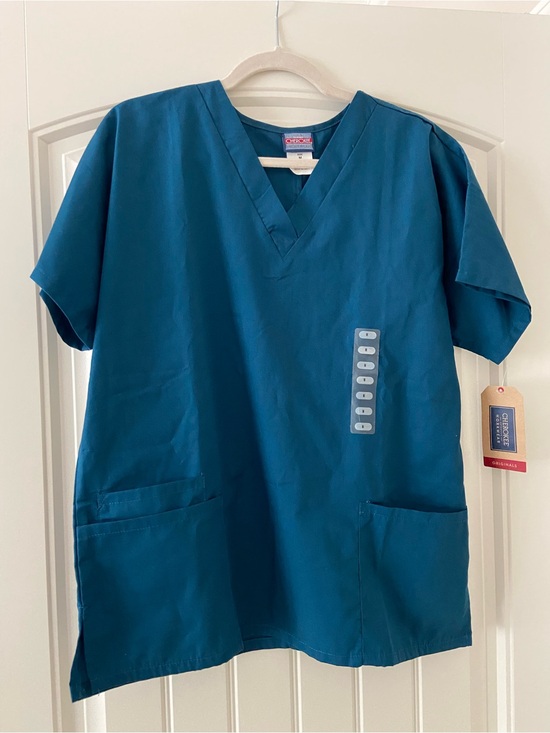 Cherokee Tops - NWT Cherokee Workwear Teal V-Neck Scrub Top Medium